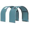 Bed with Tunnel 4 pcs Artisan Oak and Light Blue Particleboard