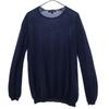 Drawer Long Sleeve Cashmere Blend Knit 1 Navy Sweater Women Used