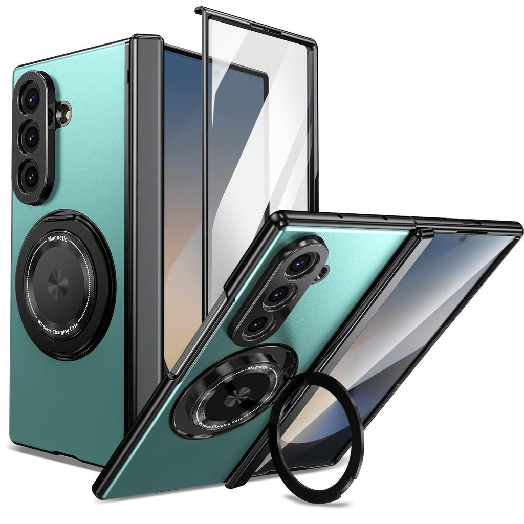 Совместимый чехол-подставка с магнитом и вращением для Galaxy Z Fold 8/7 и Защитная пленка-чехол для Z Flip 7