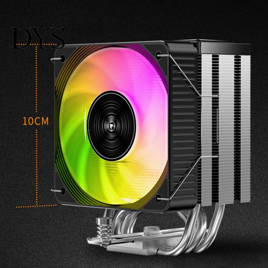 Тихий процессорный кулер для охлаждения LGA 1700/1200/115X AM4/AM5 5V ARGB 4Pin PWM Тихий RGB-кулер Большой воздушный поток Для корпуса компьютера Настольного компьютера Аксессуары для ПК