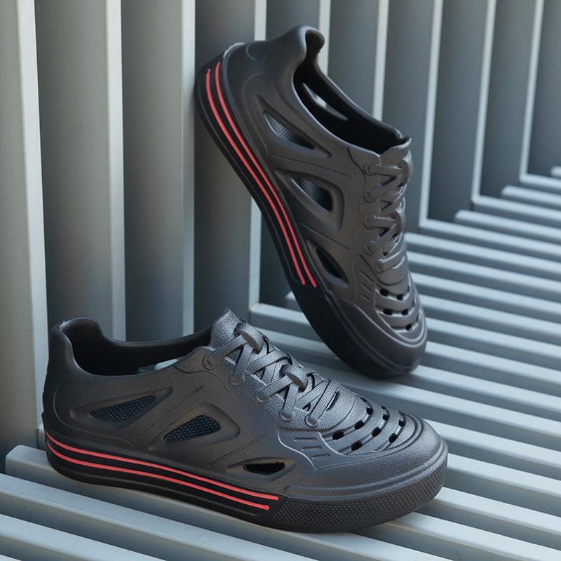 Men's Hole Shoes Summer Outdoor Hollow Beach Shoes Breathable Sports Shoes Couple Shoes