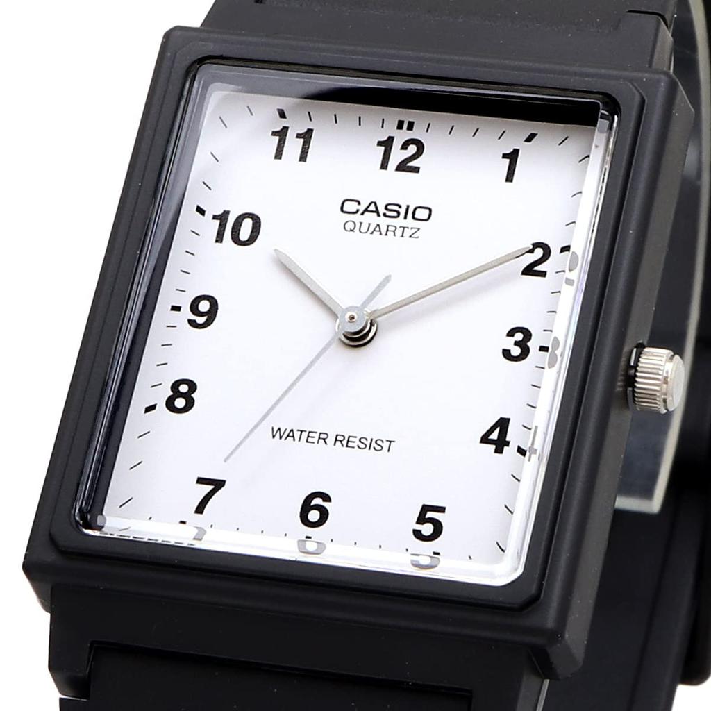 CASIO MQ-27-7B rectangular face analog watch unisex polyurethane belt overseas model