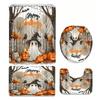 Halloween Shower Curtain Set Horror Shower Curtain Ghost Pumpkin Skull Shower C