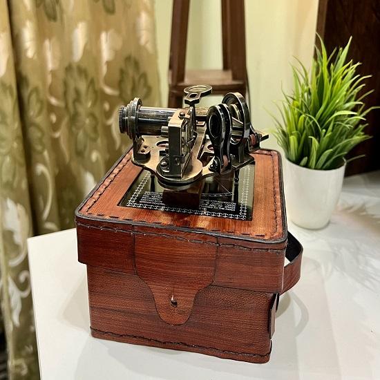 Working Sextant, custom engraved gift, brass sextant, Working Compass, gift for father, man anniversary gift, Christmas gift for son