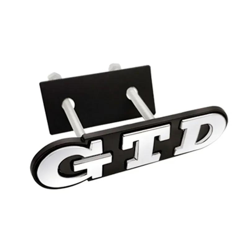 3D Металлическая эмблема GTD для автомобиля, наклейка на багажник, эмблема на решетку радиатора для Polo GTD MK4 MK5 MK6 MK7 Golf 4 5 6 7, автоаксессуары