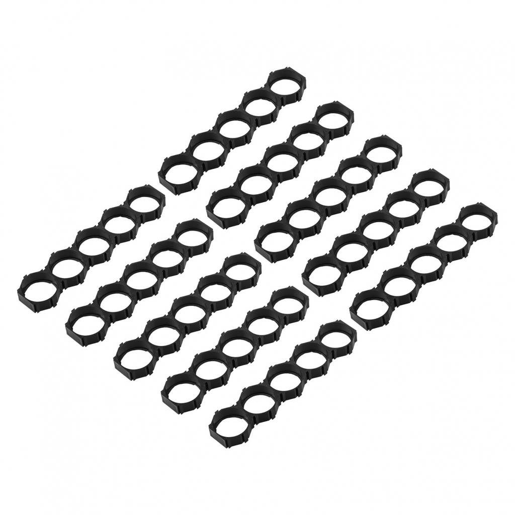 10pcs For 21700 Cell Holder Brackets Plastic Frame ABS+PC Black Design