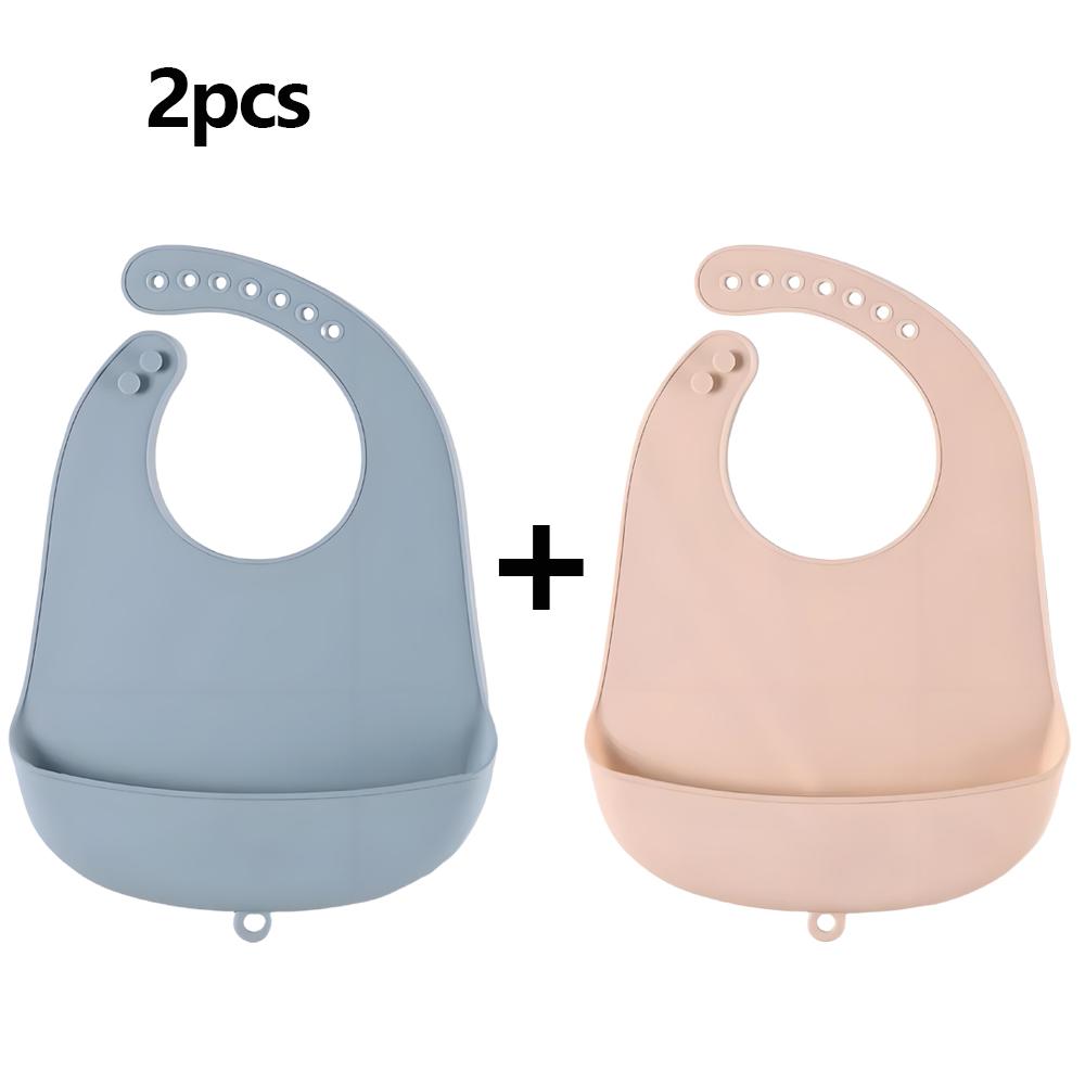 Baby Bib Adjustable Waterproof Bibs Babies Soft Edible Silicone Newborn Saliva Dripping Towel Drooling Children Scarf BPA Free