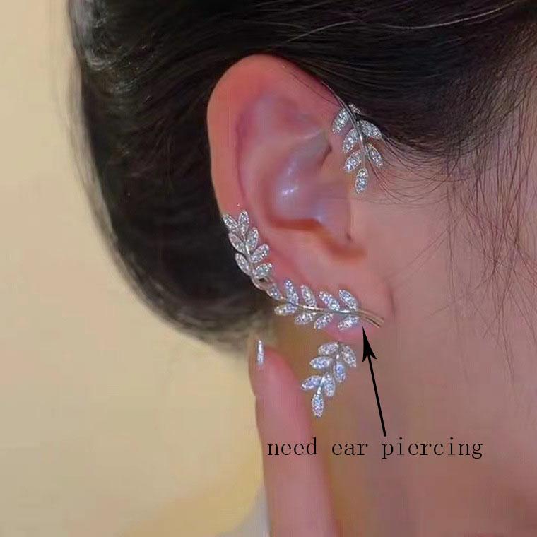 1 шт., милые серьги с инкрустацией из циркона, лунной звезды, клипсы для ушей, женские серьги-манжеты для женщин, ювелирные изделия, зажим для ушей без пирсинга