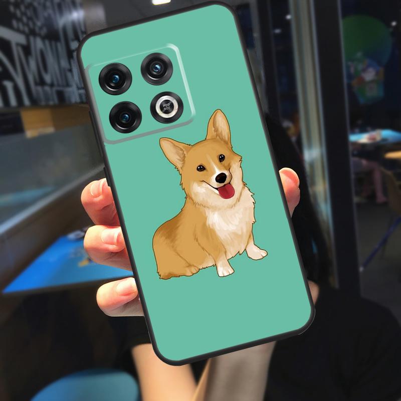 Чехол Corgi and Bubble Tea для OnePlus 10T 8T 9RT 12 13 13R 11 9 10 Pro OnePlus Nord 4 CE 2 3 Lite N20 N30