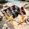 Custom Name Personalized Detective Conan Print Beach Towel, for Trip Camping Beach Party Home Decor, Birthday Gift for Family & Friends
