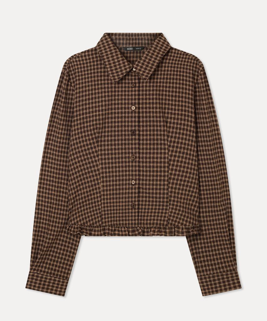 MIXXO Рубашка в клетку с воланами_Miwywg109G