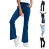 Women's Faux Denim Sports Yoga Pants High Waisted Tummy Tucking Hip Lifting Outfit Fitness Casual Pants