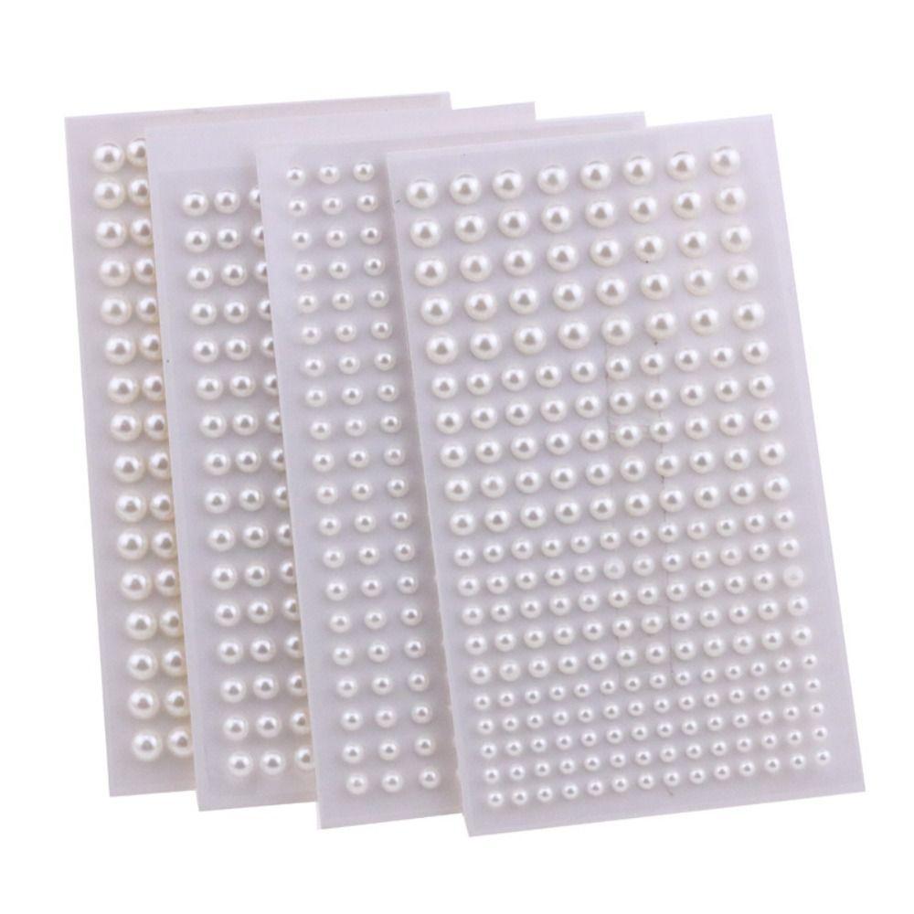 Смешайте 3 мм/4 мм/5 мм/6 мм наклейки с жемчугом жемчуг лица наклейки с жемчугом для волос макияж лица