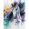 Modern Multicolored Animals Horse Canvas  Wall   Picture Poster and Print for Gallery Living Room Home Decor Cuadros