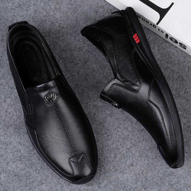 Модная мужская повседневная обувь из натуральной кожи, роскошные брендовые мужские мокасины, мокасины ручной работы, дышащие мужские туфли для вождения на плоской подошве