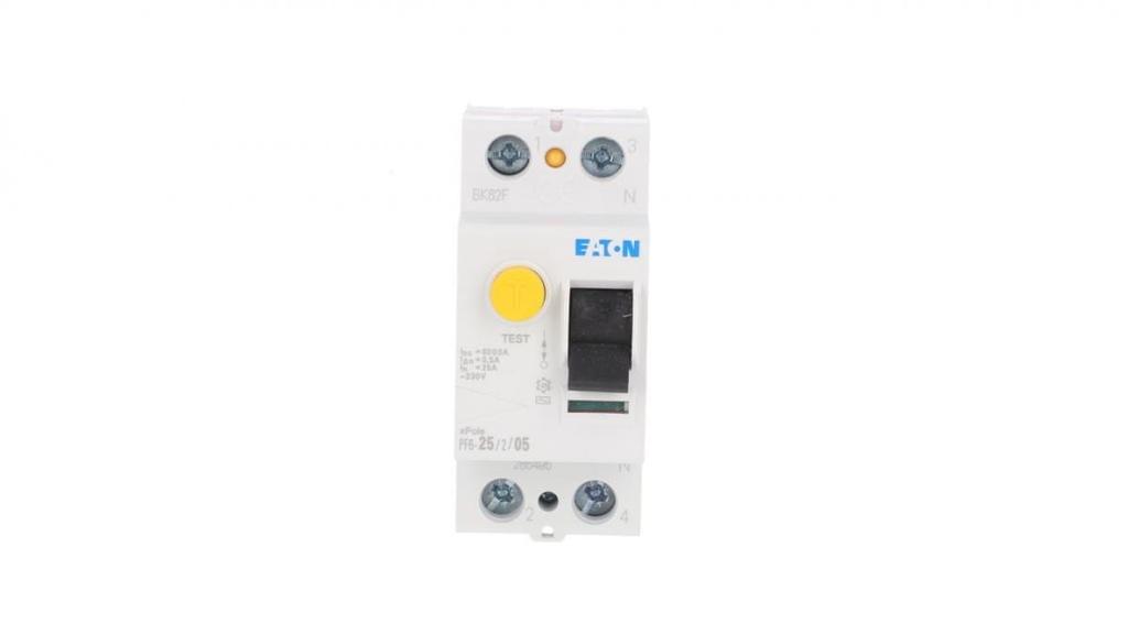2P 25A 0.5A differential circuit breaker type AC PF6-25/2/05 286495