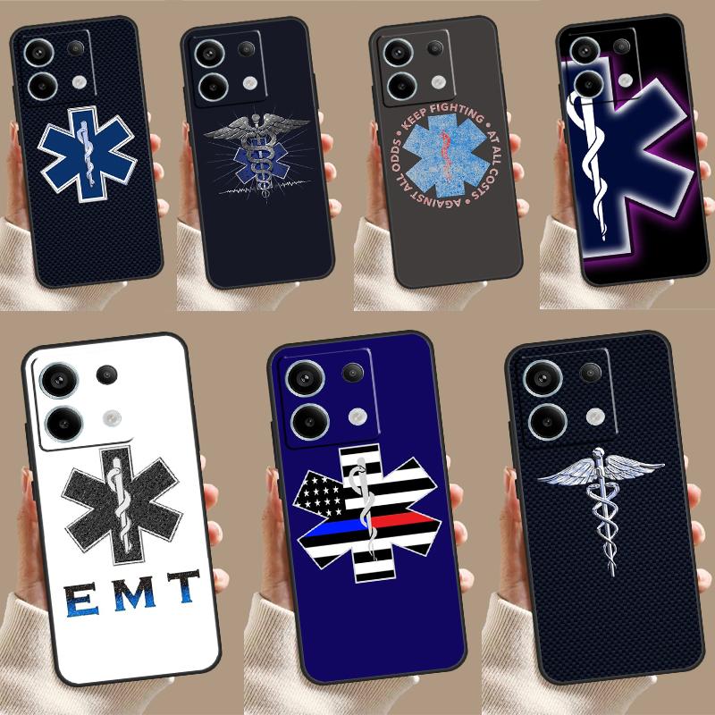 Emergency Medical Star of Life Funda For Xiaomi Redmi 13C 12 9C 10C 12C Redmi Note 13 9 10 11 12 Pro 9S 10S 11S 12S Case