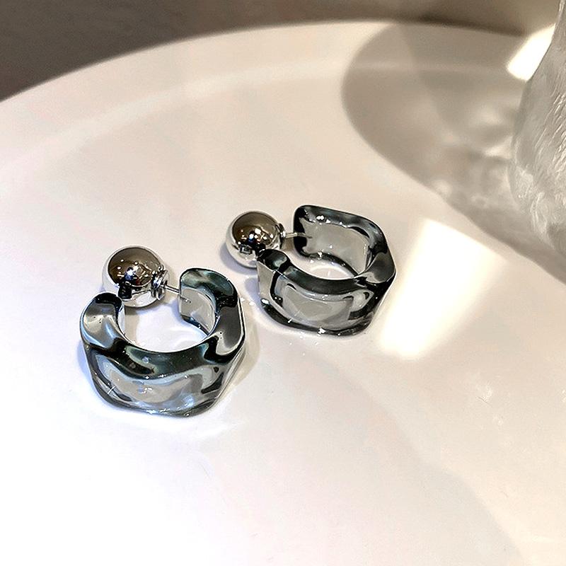 1 пара подарочных обручей, новые геометрические акриловые серьги C-образной формы, прозрачные женские ювелирные изделия, подвесные подвески для путешествий