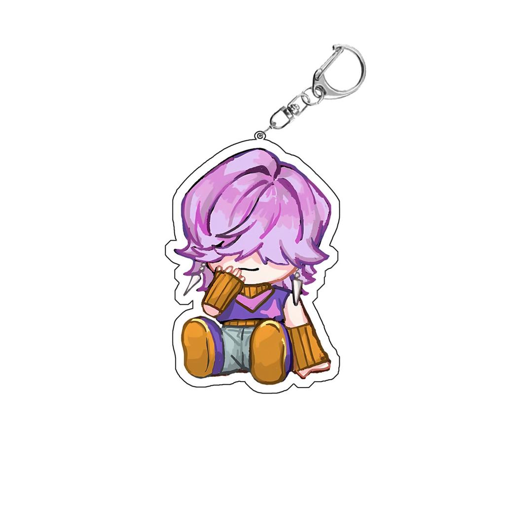 Cartoon Anime Movie Transparent Acrylic Keychain Pendant, Exquisite Gift Hanging Accessories For Backpacks