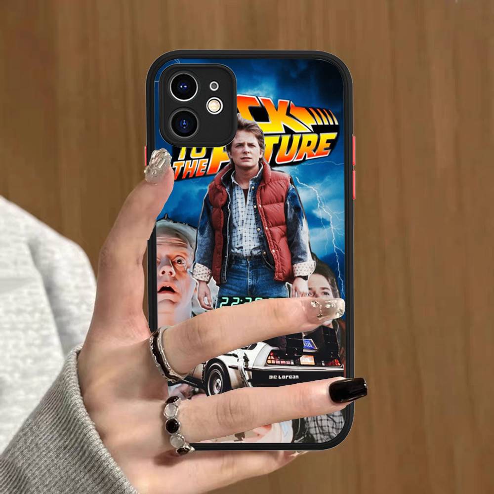 Movie Back To The Future Silicone Case For IPhone 16 15 14 13 12 11 Pro Max Plus X XS MAX Shockproof Matte Cover
