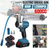 600CC 12000PSI Electric Grease Gun Rechargeable High Pressure Excavator Automotive Greaser Mechanical Gear Greaser