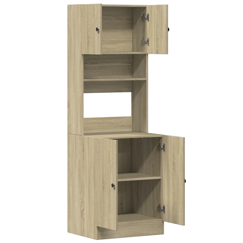 Kitchen Cabinet Sonoma Oak 60 x 50 x 180 cm Particleboard
