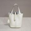 2025 Модная сумка-ведро из коровьей кожи для ланча и пикника