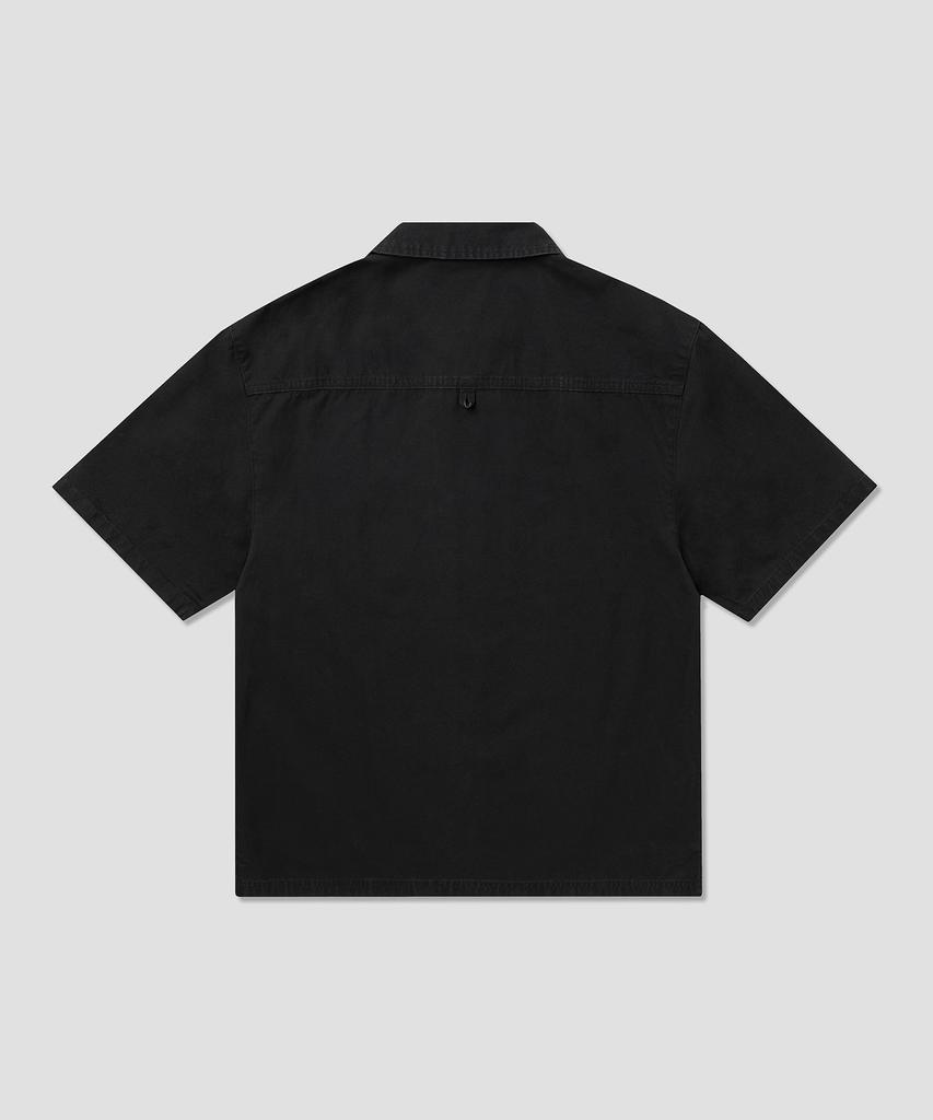 Dickies Рабочая рубашка из стираного утиного холста, черная