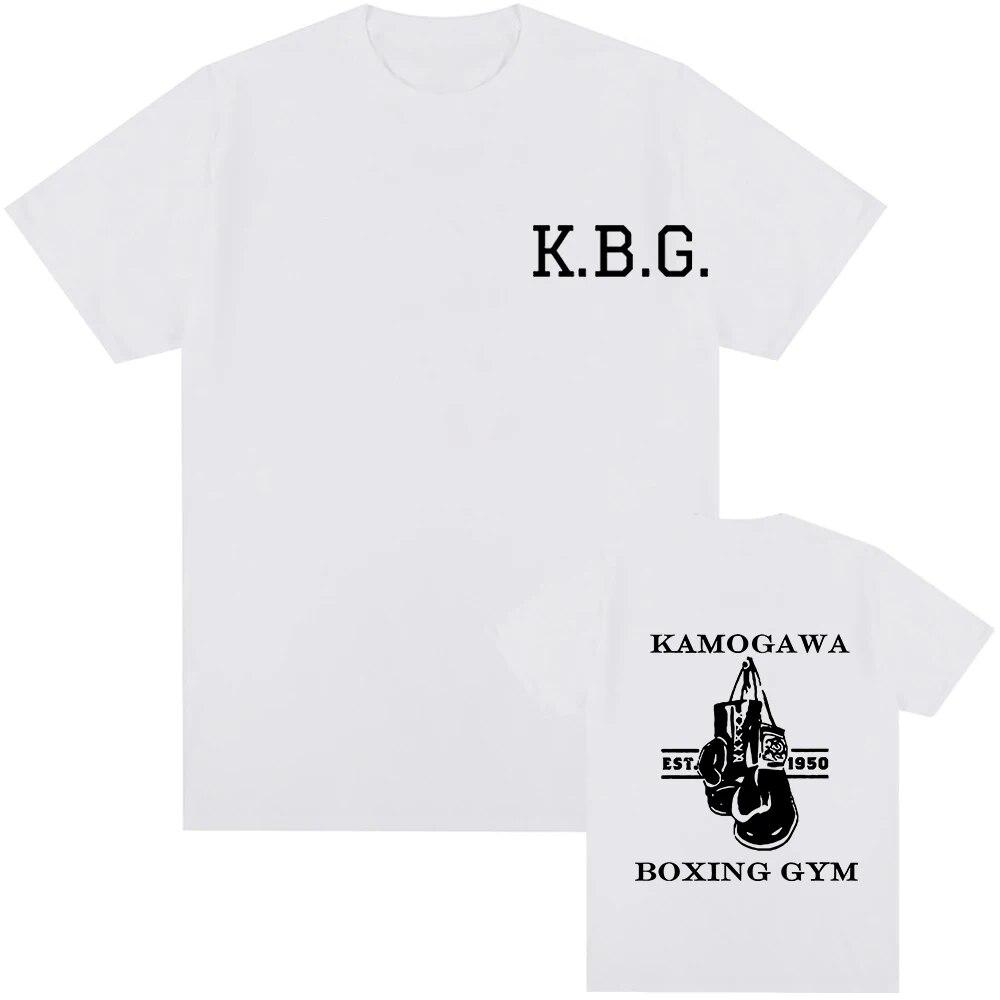 Аниме Hajime No Ippo Kamogawa боксерская футболка для спортзала Makunouchi Takamura Celin KGB футболка с принтом Повседневная футболка больших размеров женская