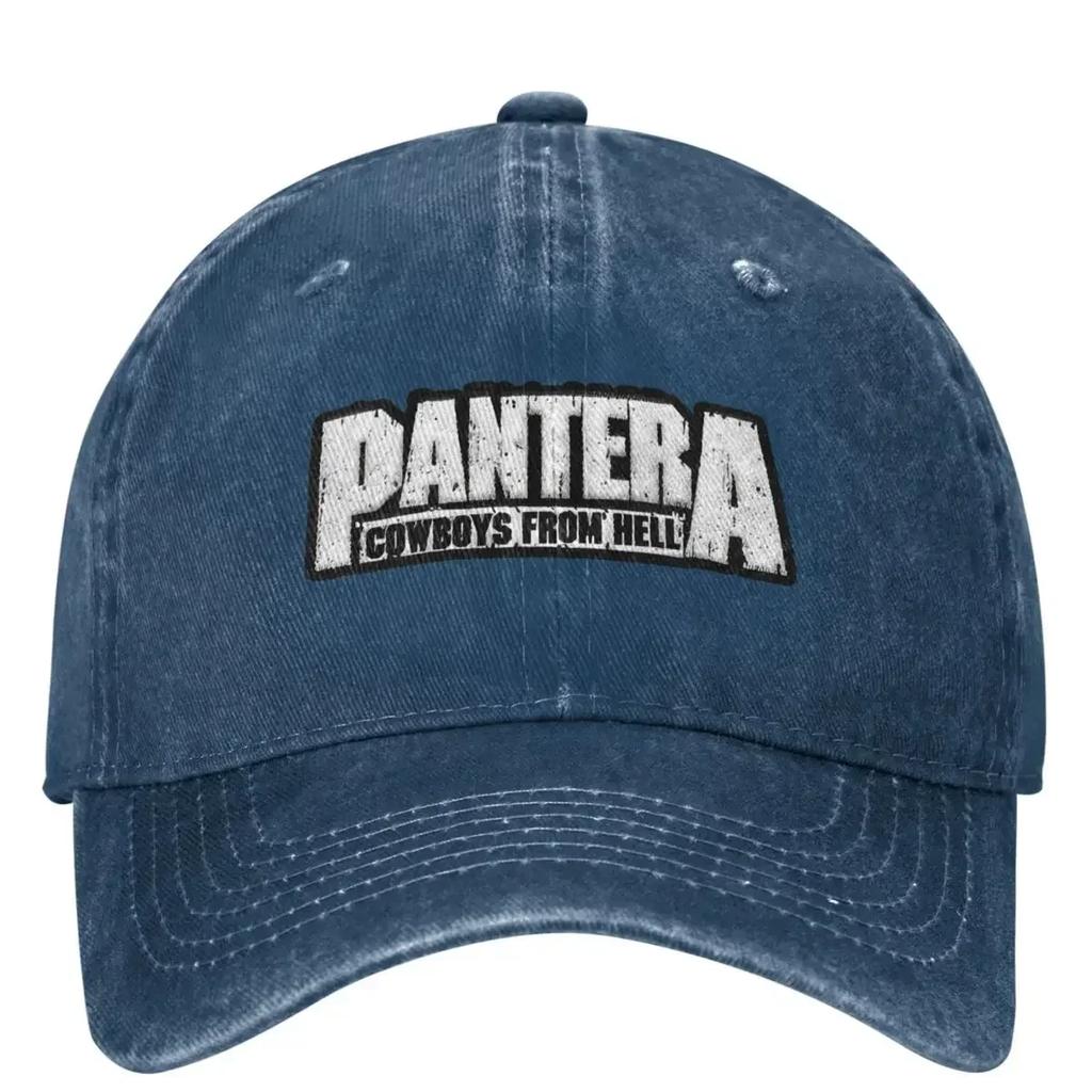 Pantera Cowboys From Hell Рок-группа Наряд Мужчины Женщины Бейсболка Потертые Выстиранные Кепки Шляпа Ретро Для улицы Летняя Кепка Snapback