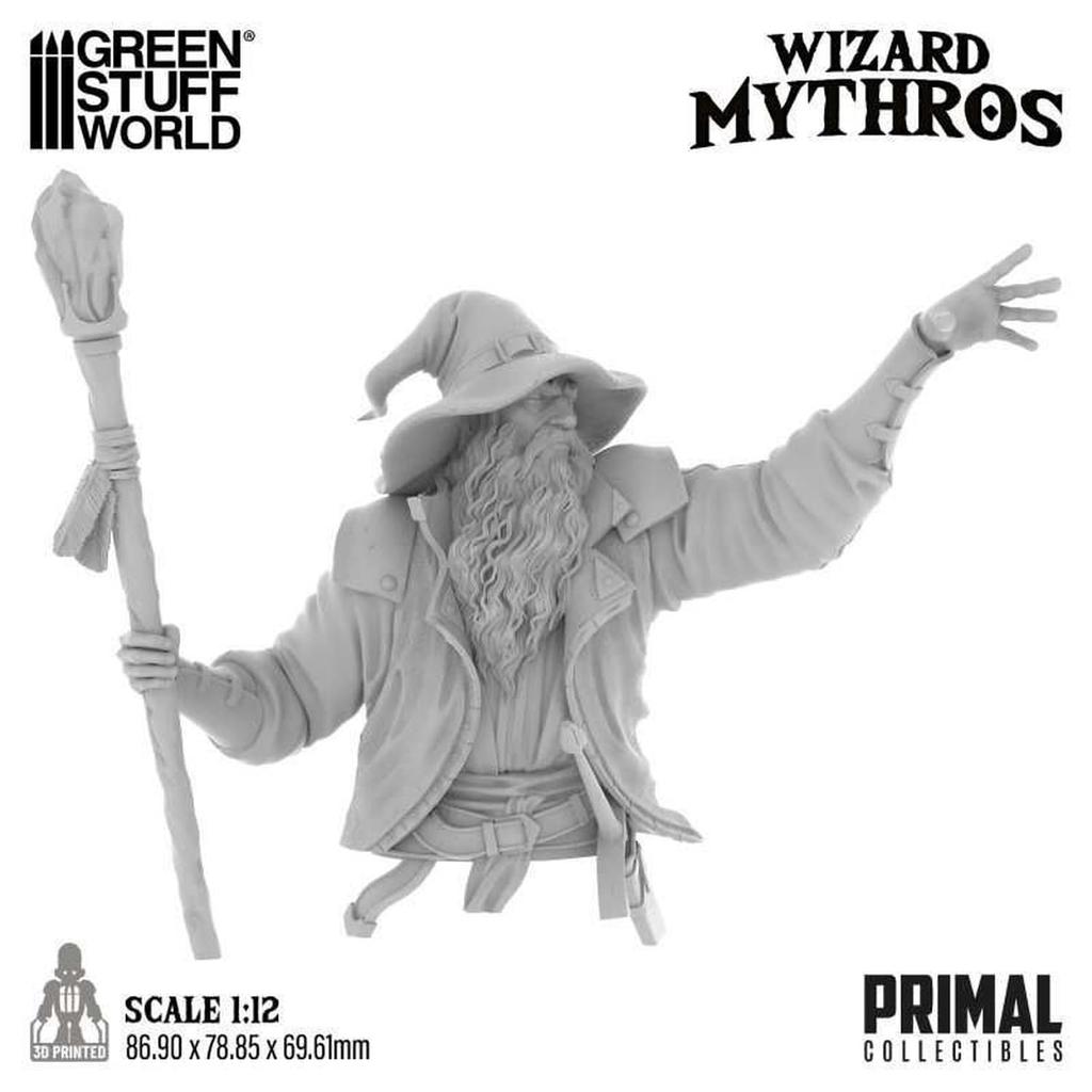 Green Stuff World Масштаб PRIMAL Collectibles Волшебник Митрос Набор для 3D-печати 1/12 GSWD-12671 (Человек)
