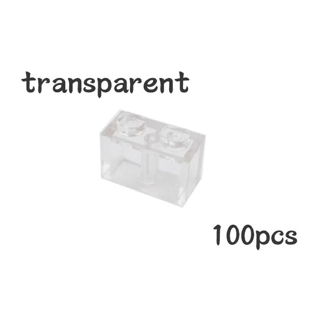 100 шт. DIY 3004 Толстые Строительные Блоки Фигурки из Частиц 1x2 Точки Кирпичик Работает С Образовательной Креативной Конструкцией Leduo Детская Игрушка