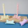 Силиконовые формы для подсвечников с бантом, силиконовые формы для эпоксидной смолы для изготовления подсвечника, подставки для чайных свечей, домашний декор