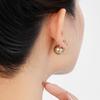Love Zircon Pearl Stud Earrings Light Luxury High-End Earrings Fashion Temperament Earrings Women