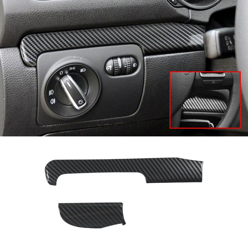 ABS текстура из углеродного волокна, Стайлинг автомобиля, центр управления приборной панелью, полоски на пассажирской панели, накладка для VW Golf 6 MK6 GTI