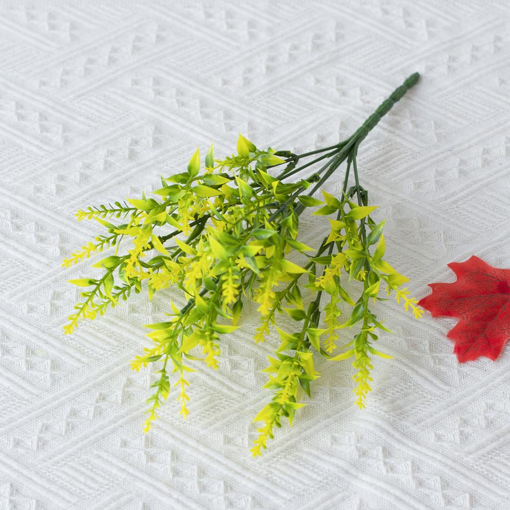 12 пучков искусственных цветов лаванды, растения с 7 гибкими стеблями, 14-дюймовые устойчивые к ультрафиолетовому излучению искусственные уличные пластиковые растения