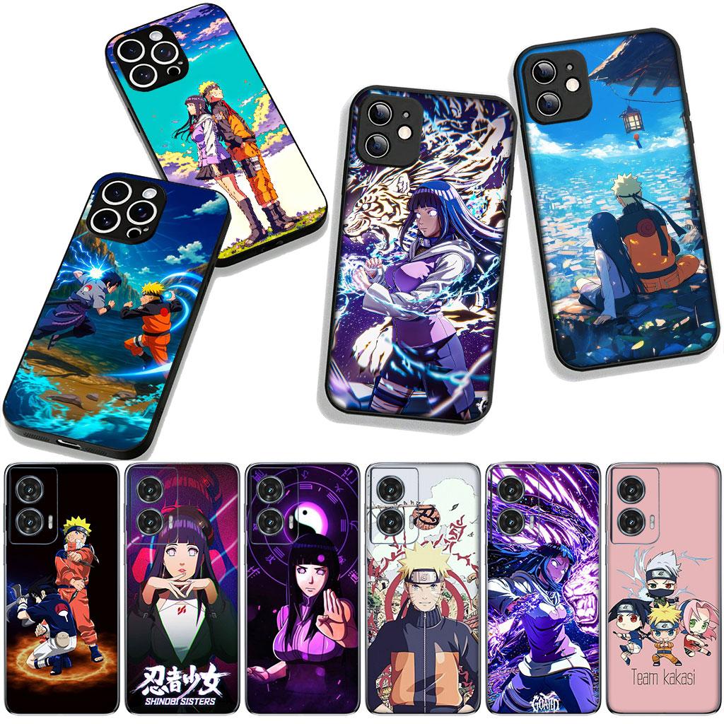 Hinata Uchiha Narutos Sasuke Hyuga for Motorola Moto G54 G05 G24 G55 G75 G85 G15 G57 G86 Power Edge 50 30 Fusion neo Pro Case
