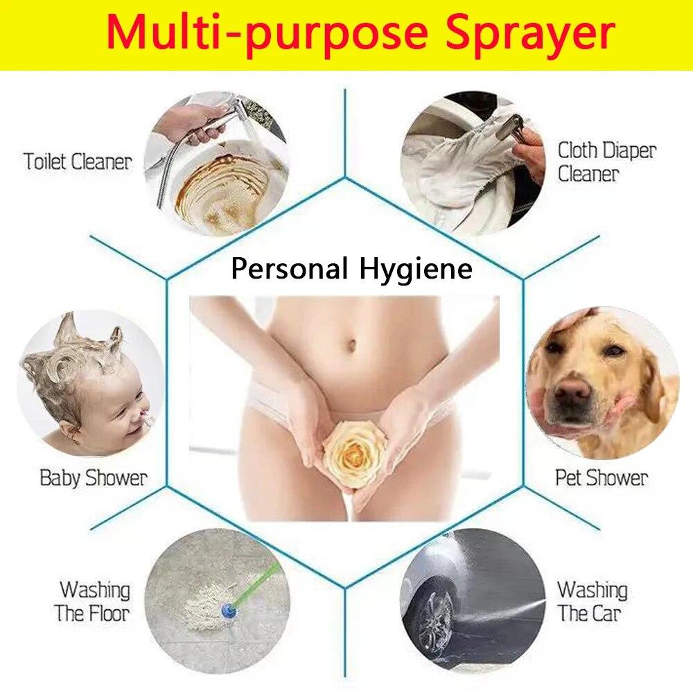 4 шт./комплект портативный биде туалет распылитель биде душ кран из нержавеющей стали женщина чистящая головка анальный кран мыть аксессуары для ванной комнаты