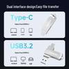 Lenovo Металлическая поворотная флешка с двойным интерфейсом USB 3.2 Type-C