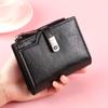 Мини-кошелек, многофункциональный держатель для карточек, сумка для документов с зажимом для денег, тройная сумка для карт, модный универсальный кошелек для монет на молнии