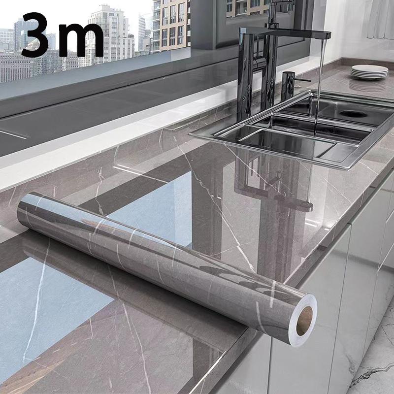 Обои для декора кухни и гостиной, водостойкие и маслостойкие, ширина 0,4 м, ПВХ-наклейка