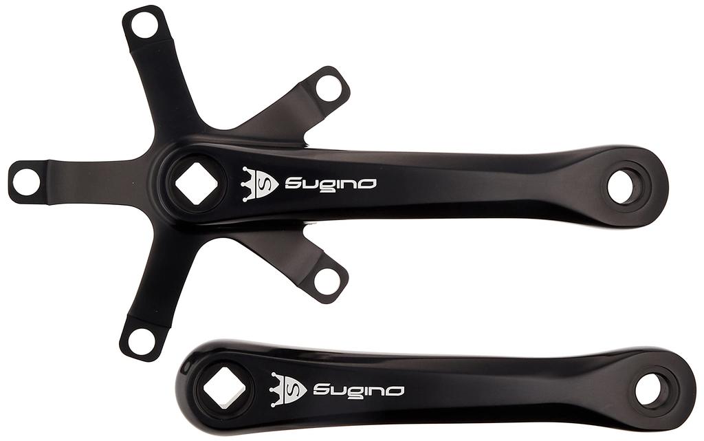Sugino RD4 Single Crankset, 165 mm, Black