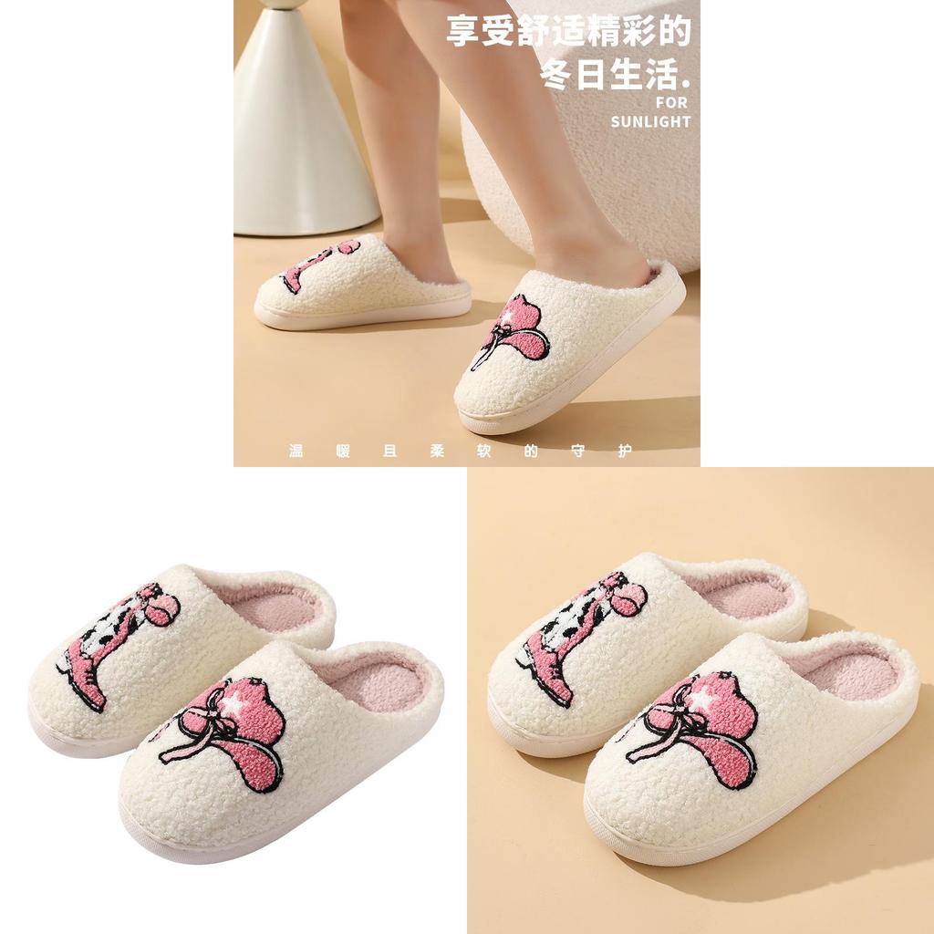 Comfort Cartoon Slippers For Home Winter Warmth With Thick Sole For Adults