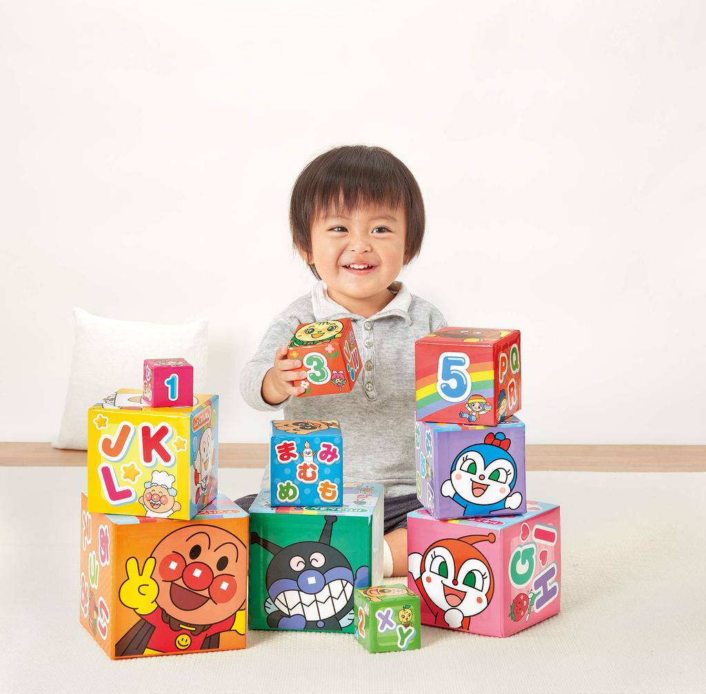Anpanman Suji and ABC Too Aiueo Cube with a Genius Brain