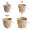 1 шт. Ротанговая соломенная корзина для цветов, кашпо, плетеная корзина для растений, корзина для цветов, плетеное из травы кашпо
