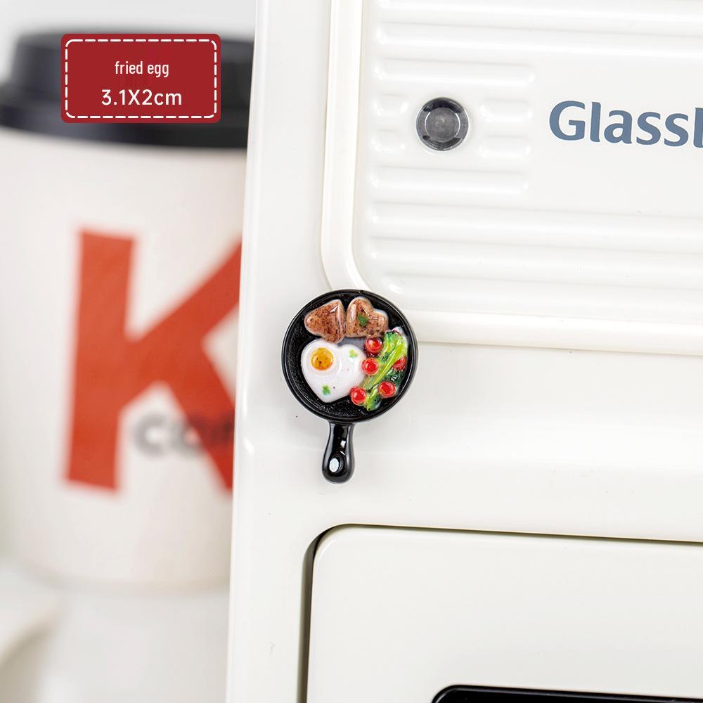 Miniature Cute Food Refrigerator Magnet Set - DIY Resin Home Decoration Stickers