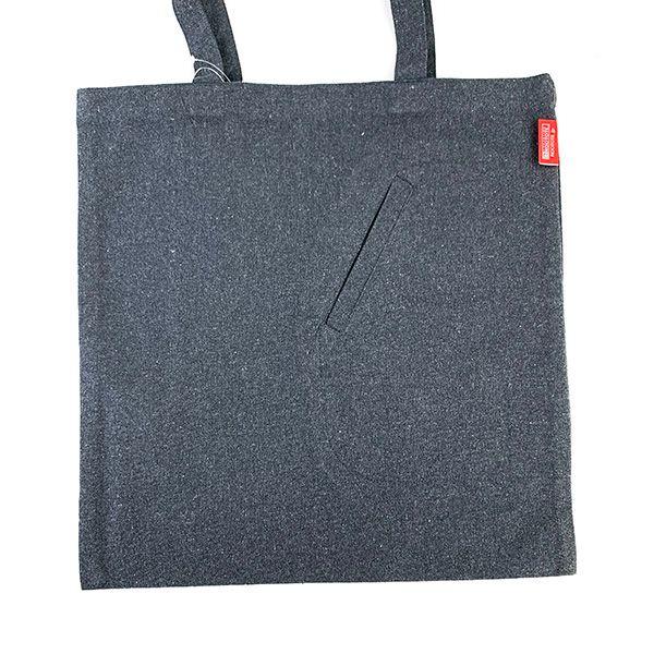 Плоская большая сумка Snoopy темно-серая для офиса школы рыбалки PEANUTS