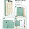 Free Standing Clipboard and Desktop Stand with Adjustable Buckles Easel Back - Foldable Stand and Document Holder for School, Office and Business Use