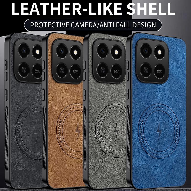 Чехол для Honor 400 Smart 5G для Magsafe, роскошная магнитная матовая крышка из овечьей кожи для Honor400 Smart X7d 4G, противоударный бампер