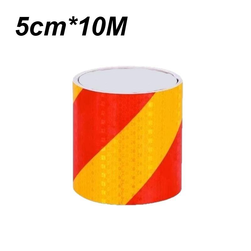 1 Roll Shining Reflective Safety Warning Tape - Self Adhesive Twill Printing, High Visibility for Car, Auto Safety Accessory